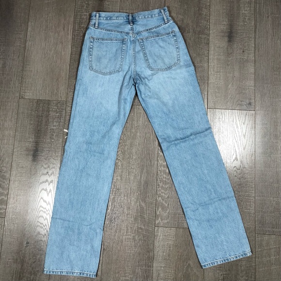 NWT Uniqlo Jeans Women’s Straight High Rise Jeans Size 25x32 Inch - Picture 2 of 8